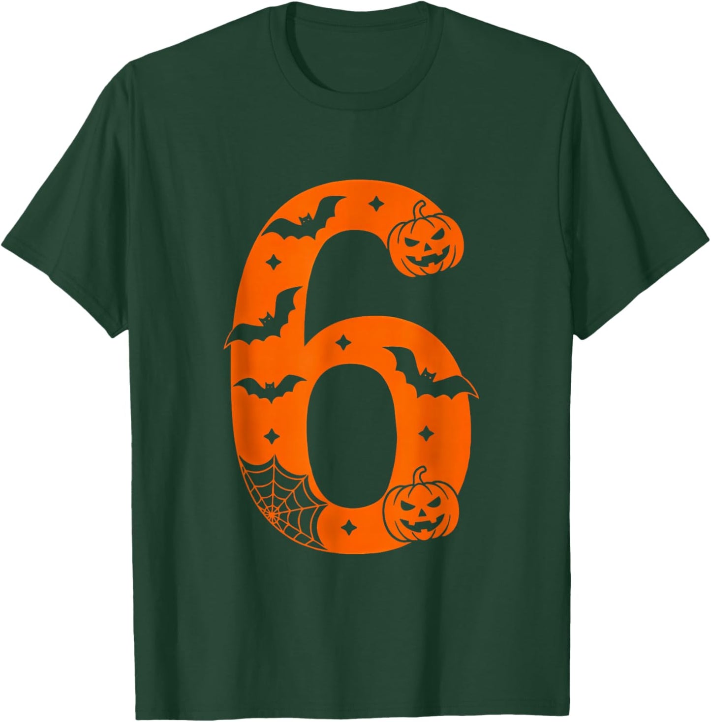 Number 6 Funny Six Seven Meme Halloween T-Shirt - T-Shirt | Forest