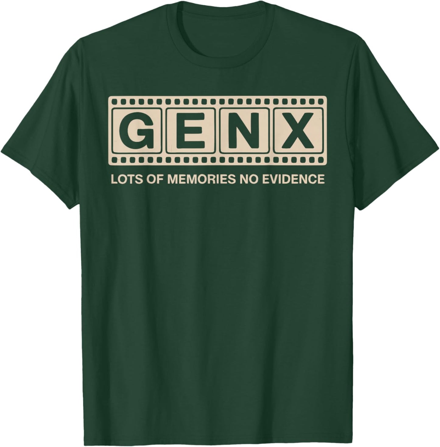 Funny 80s Gen X Lots of Memories No Evidence Retro T-Shirt - T-Shirt | Forest