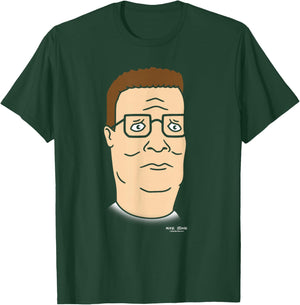 King of The Hill Hank Hill Oversized Portrait Retro Cartoon T-Shirt - T-Shirt | Forest
