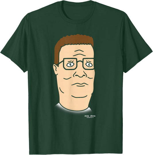 King of The Hill Hank Hill Oversized Portrait Retro Cartoon T-Shirt - T-Shirt | Forest