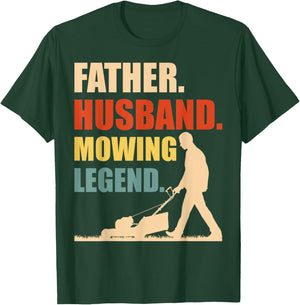 Lawn Mower Novelty for Father Dad Men Lawn Care Lawn Mowing T-Shirt - T-Shirt | Forest