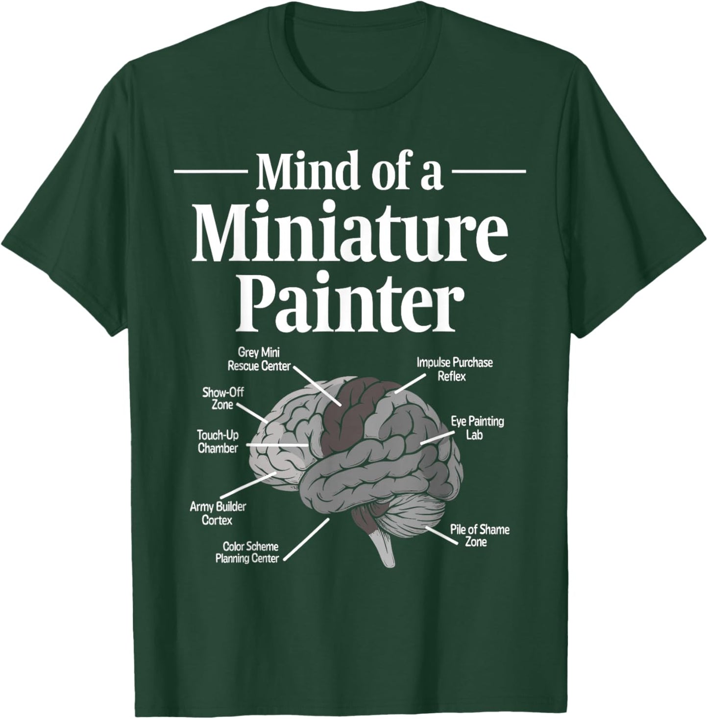 Mind of a Miniature Painter Painting Grey Minis T-Shirt - T-Shirt | Forest