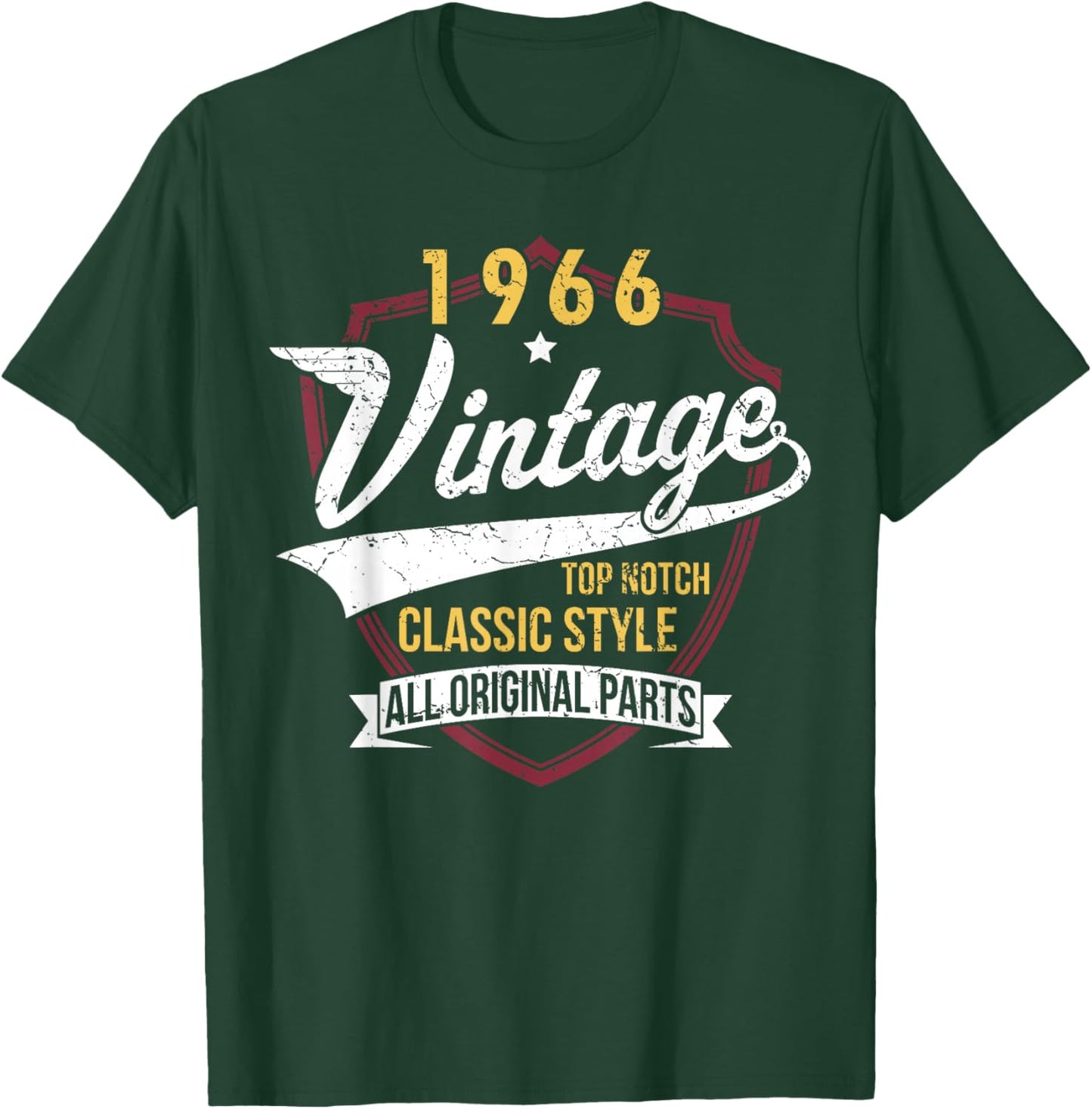Classic 60 Birthday Decorations Men 60yr 1966 60th Birthday T-Shirt - T-Shirt | Forest