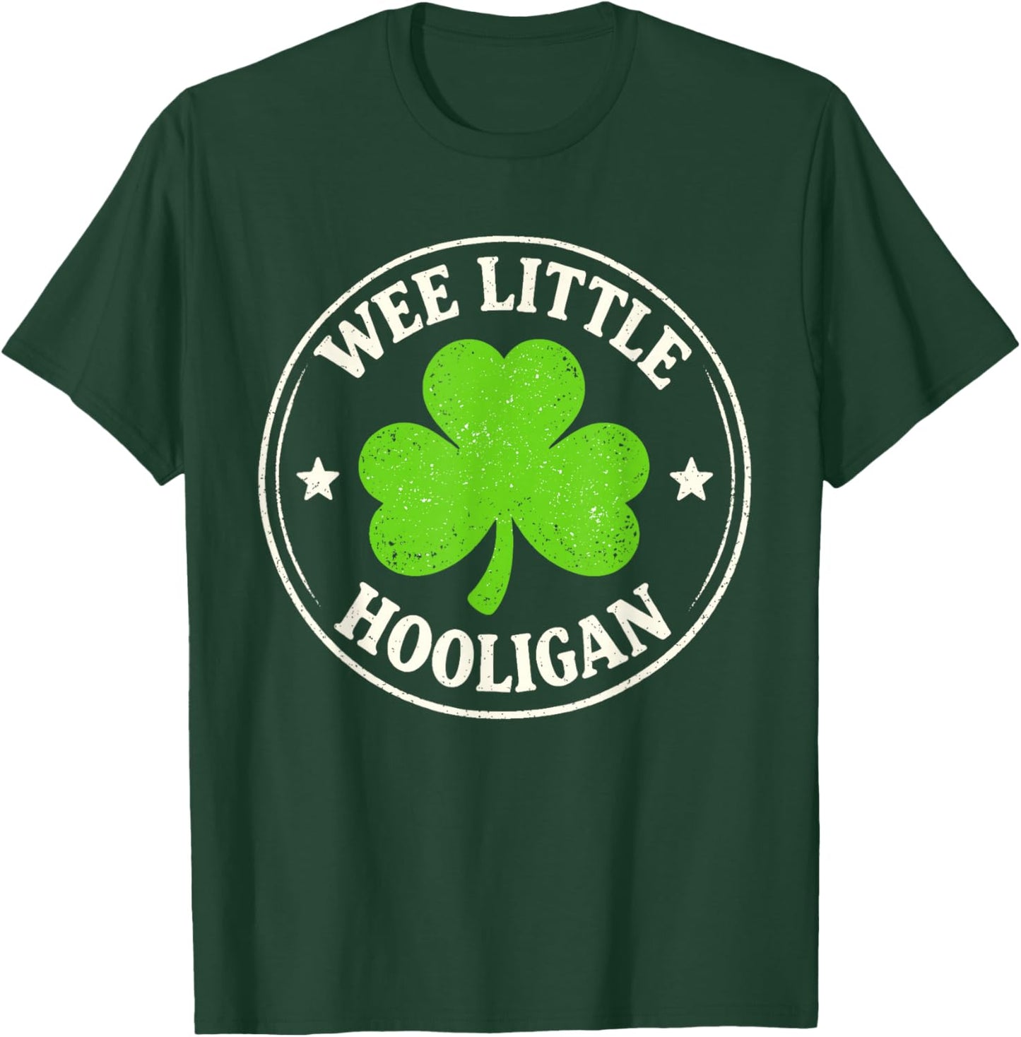 Wee Little Hooligan Funny St Patrick's Day Kids Boys Girls T-Shirt - T-Shirt | Forest