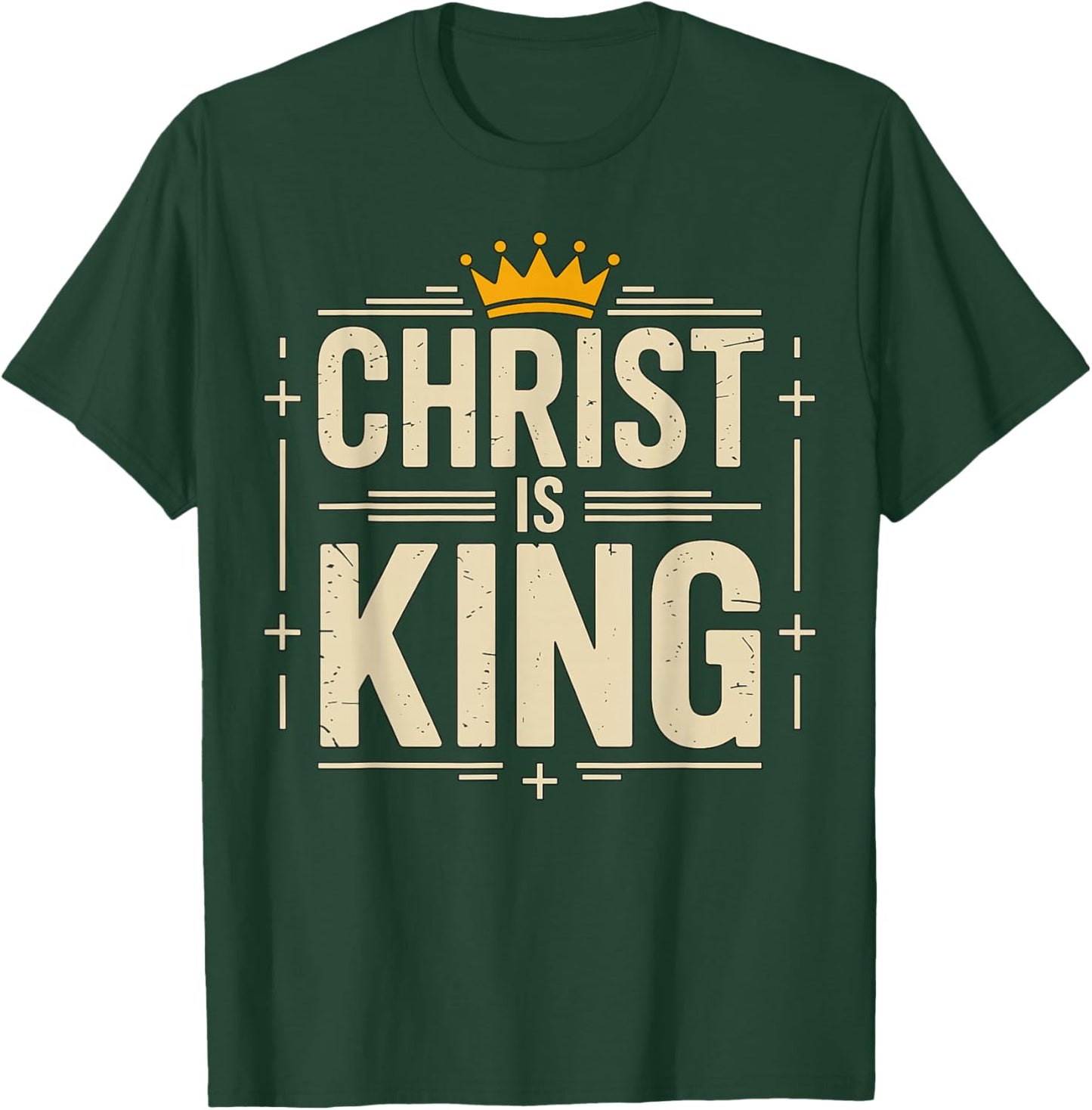Christ is King Christian T-Shirt - T-Shirt | Forest