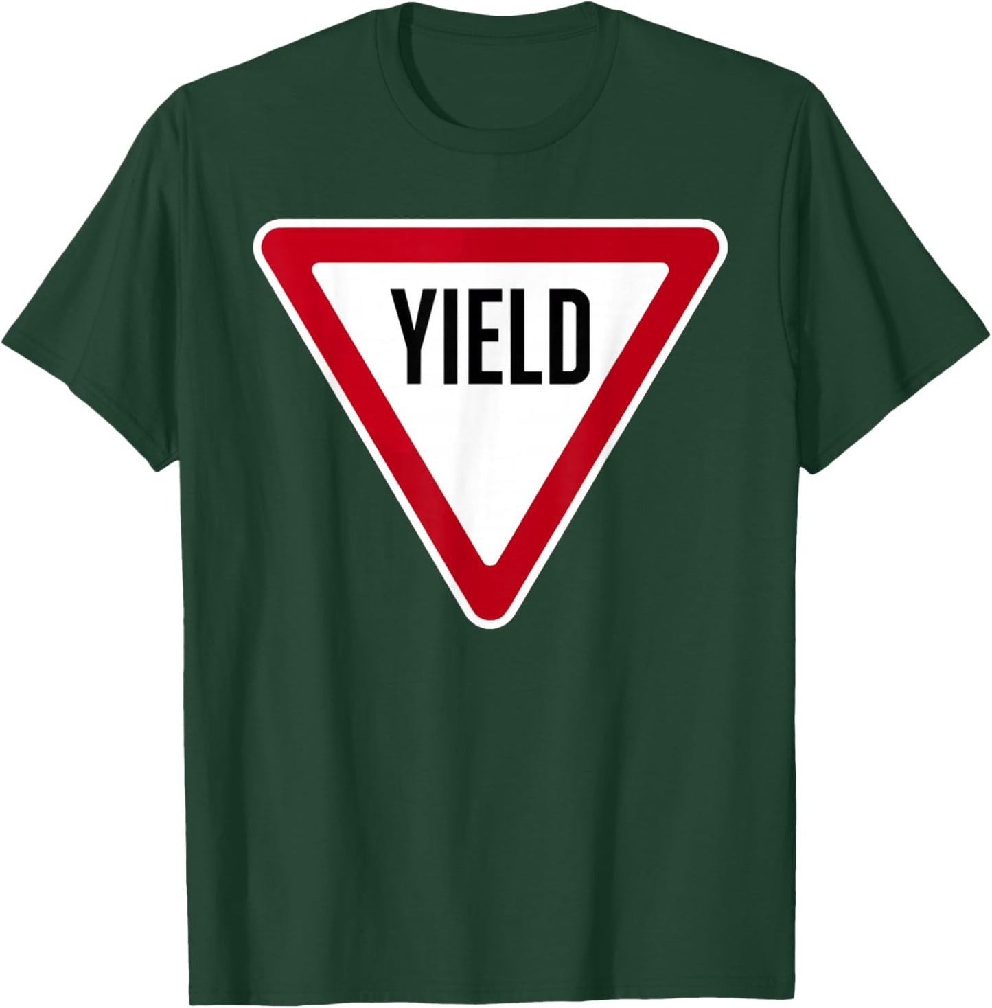 Yield Sign Costume Yield Signs Driving Sign for Halloween T-Shirt - T-Shirt | Forest