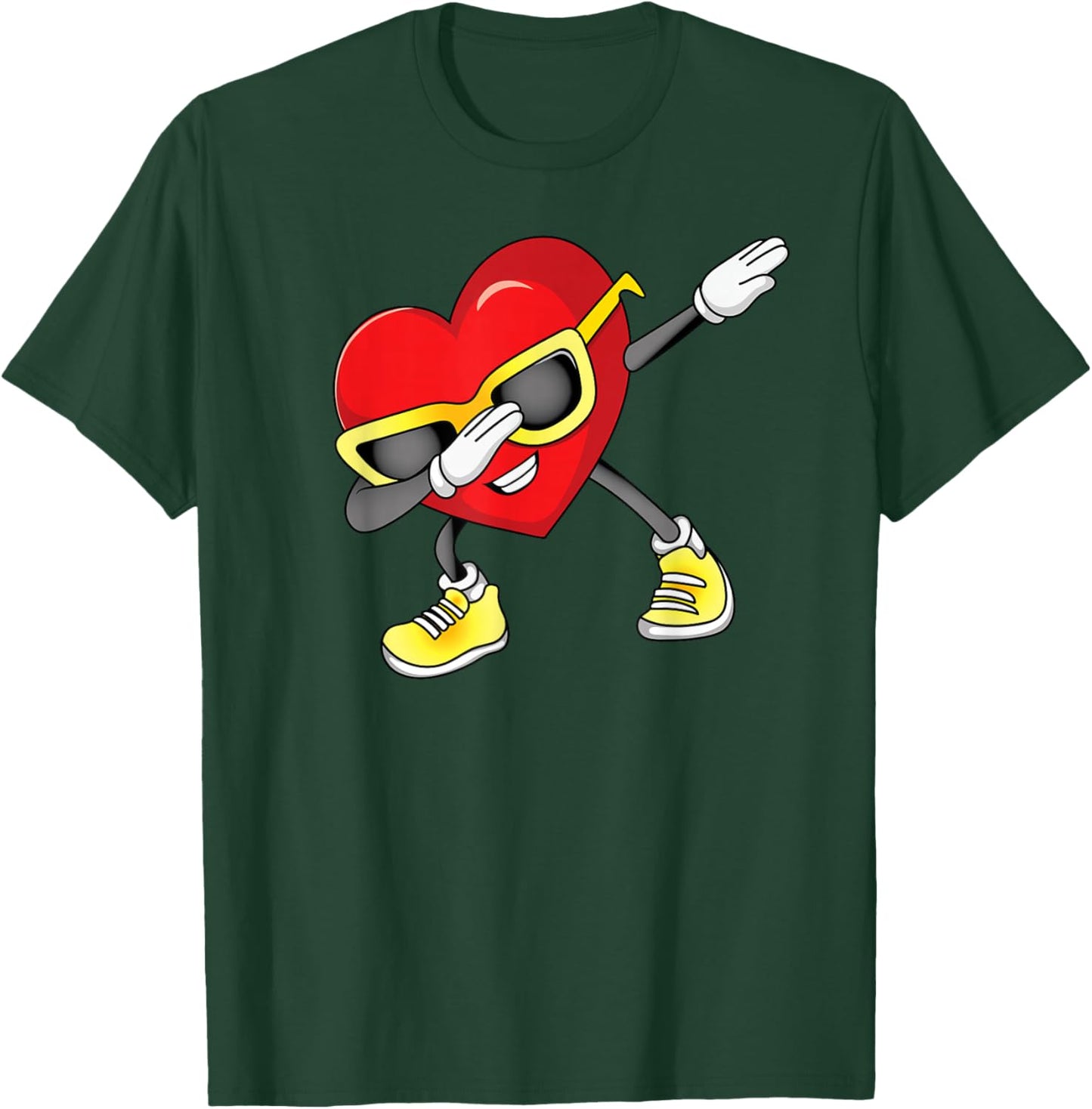 Dabbing Heart Meme Boys Valentine T-Shirt - T-Shirt | Forest
