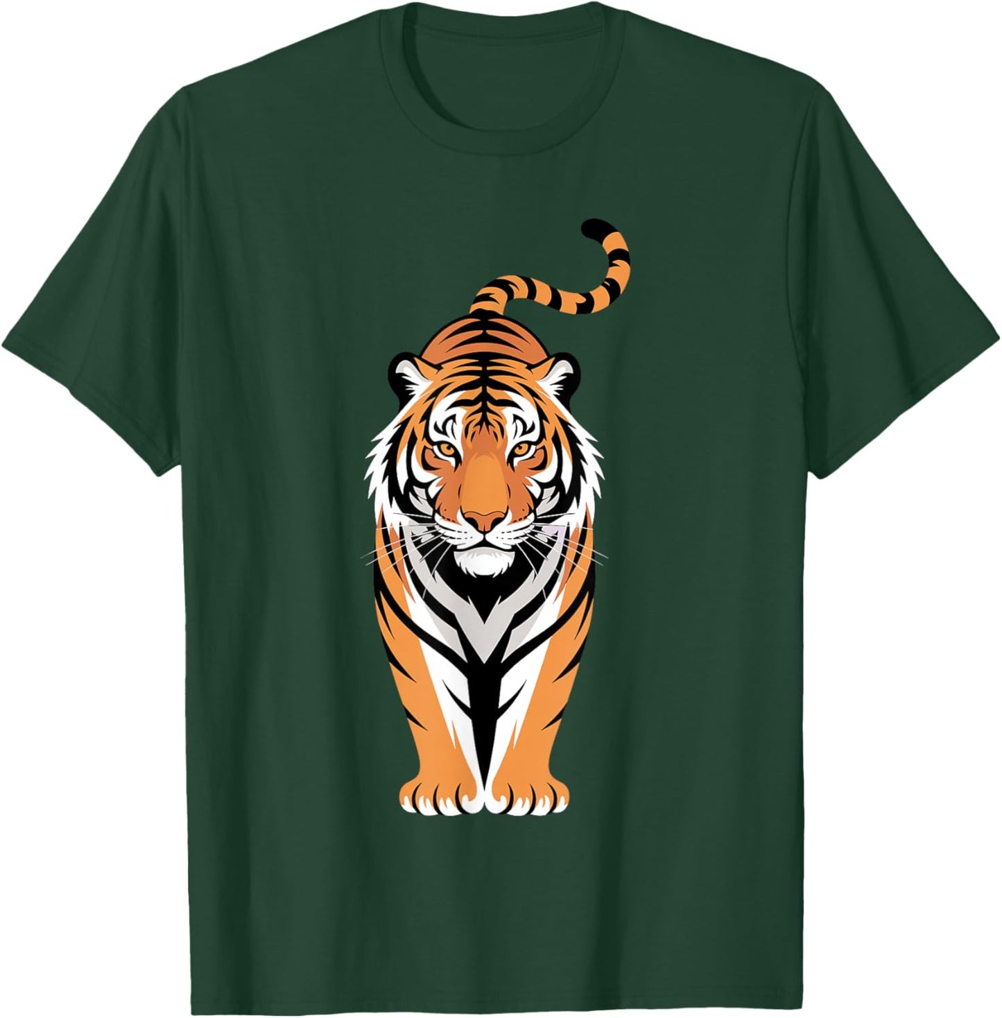 Funny Tiger Art Women Boys Girls Animal Tiger Lover T-Shirt - T-Shirt | Forest
