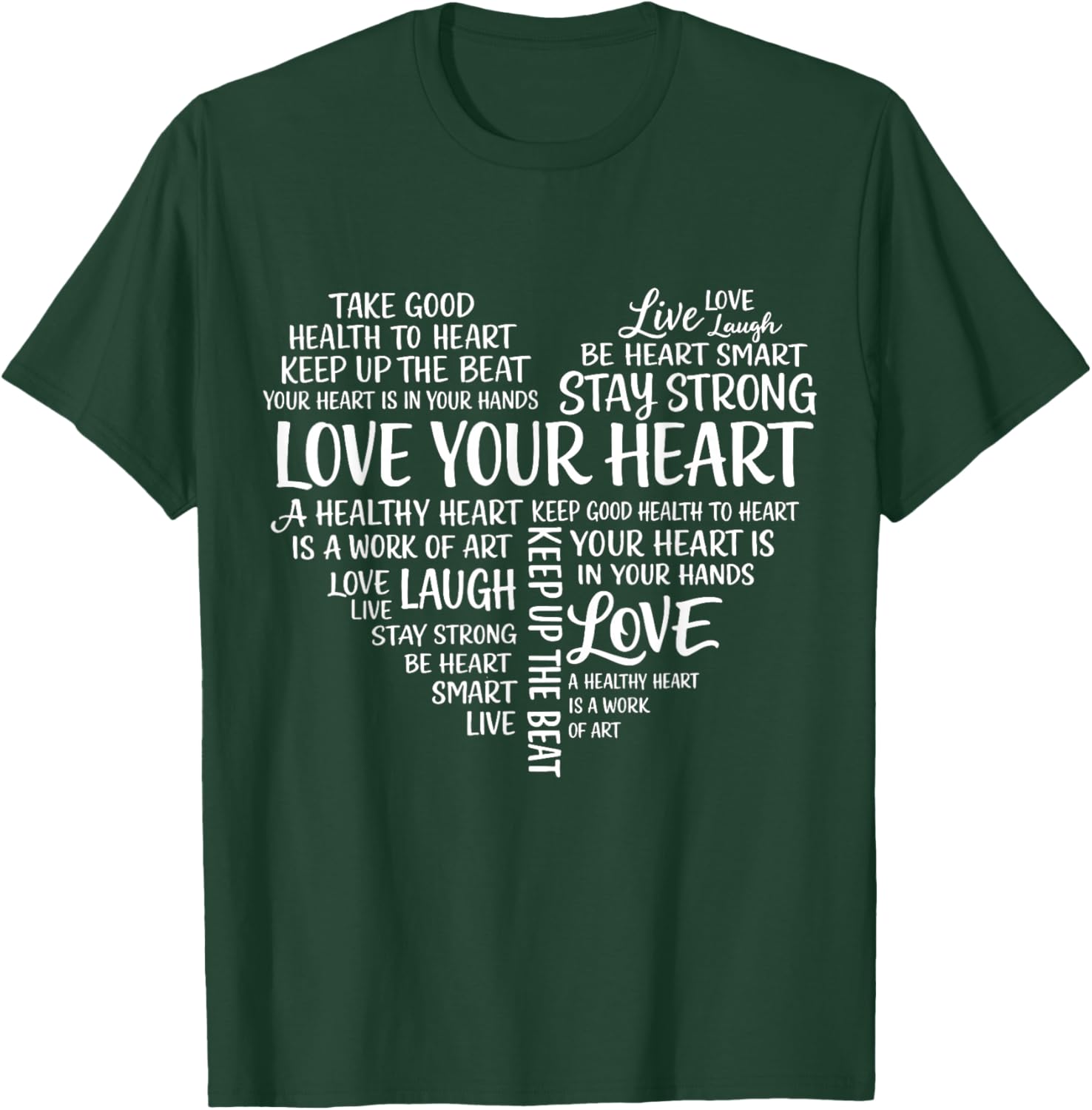 Love Your Heart Health Awarness in February We Wear Red T-Shirt - T-Shirt | Forest