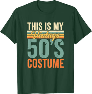 This is My Vintage 50S Costume Retro Halloween Kids 1950S T-Shirt - T-Shirt | Forest