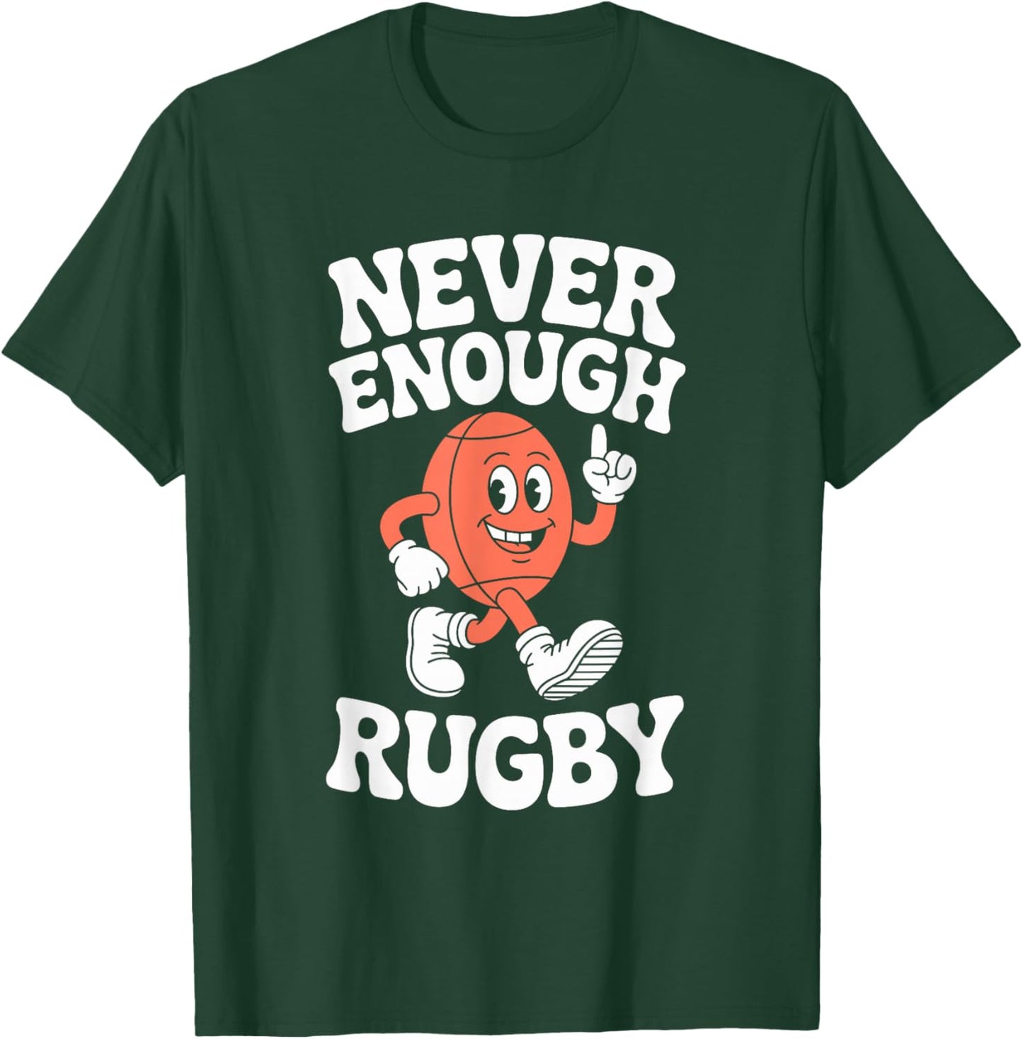 Funny Rugby Retro T-Shirt - T-Shirt | Forest