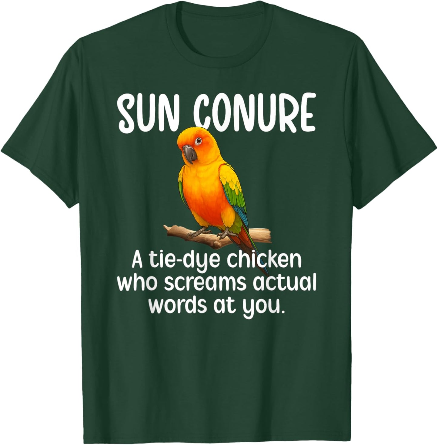 Sun Conure Definition Sun Conure Owner Sun Conure Lover T-Shirt - T-Shirt | Forest
