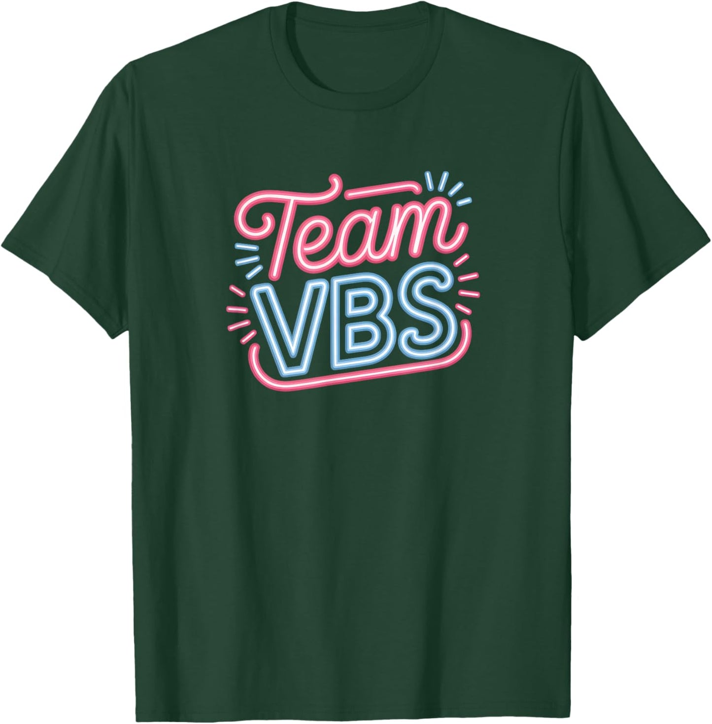 I Love Team VBS 2026 Vacation Bible School Lighted Sign T-Shirt - T-Shirt | Forest