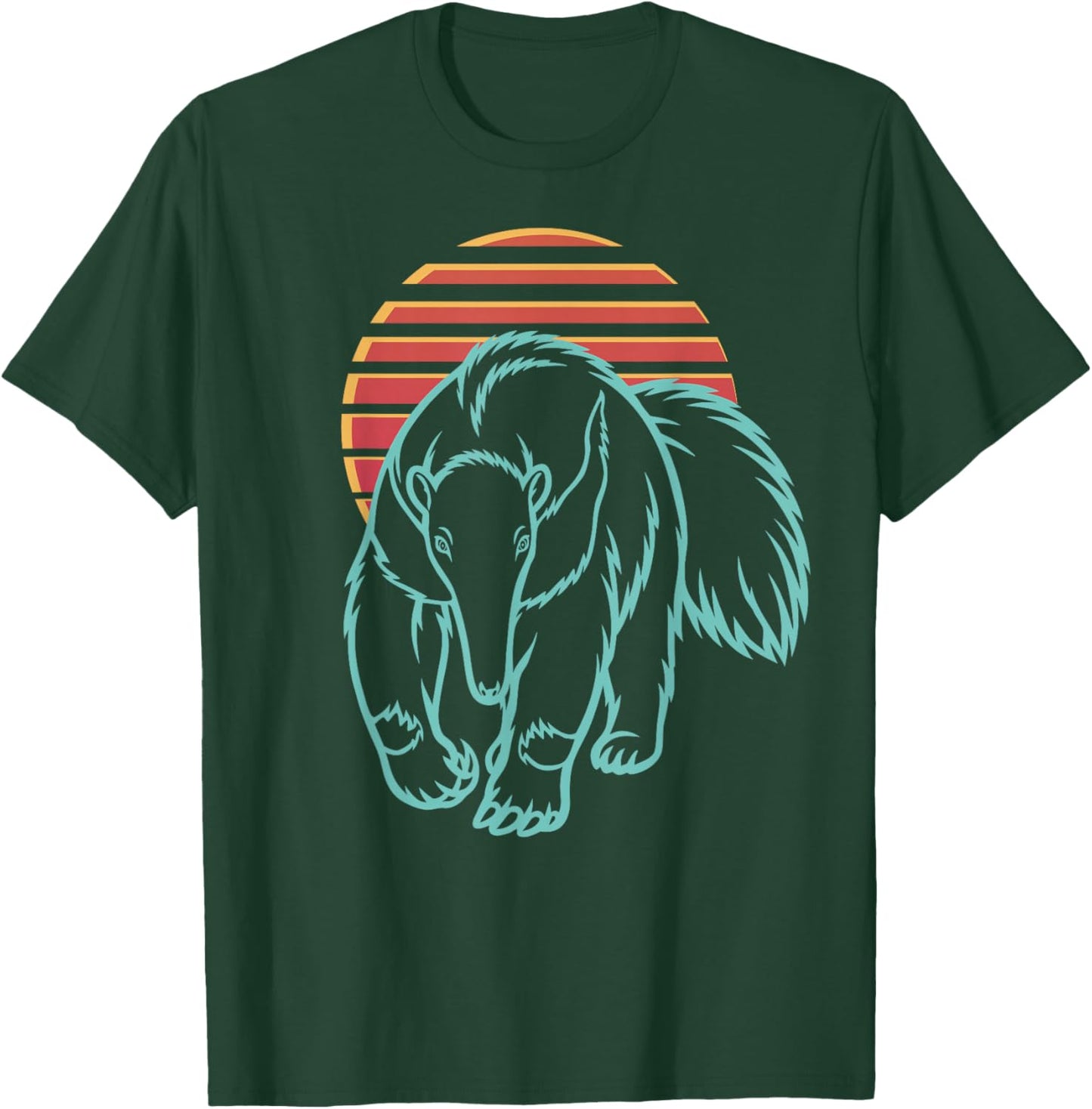 Anteater Lover Animal Retro Synthwave 80s T-Shirt - T-Shirt | Forest