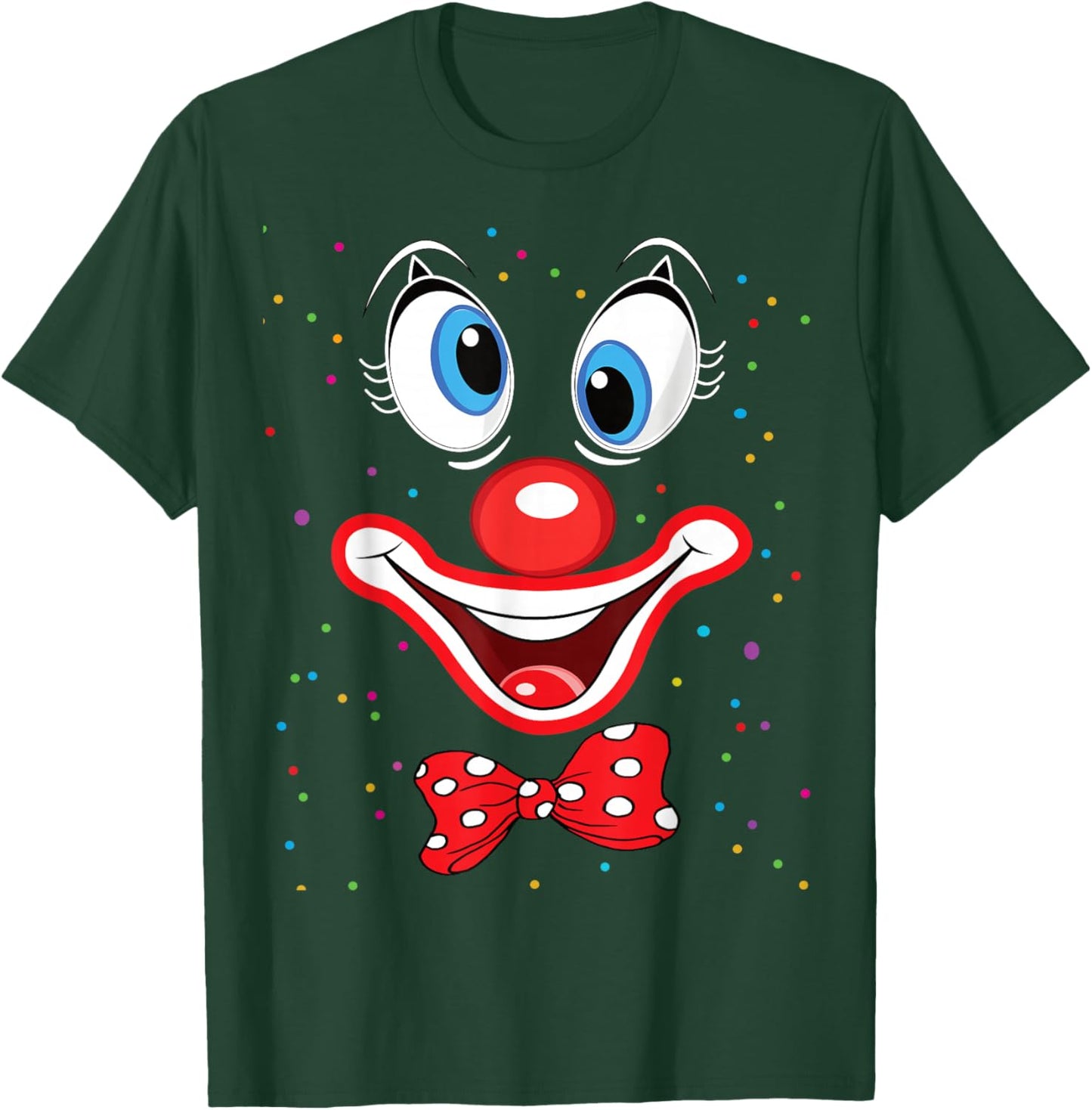 Carnival Clown Face Circus Costume Kids Men Women Carnivals T-Shirt - T-Shirt | Forest