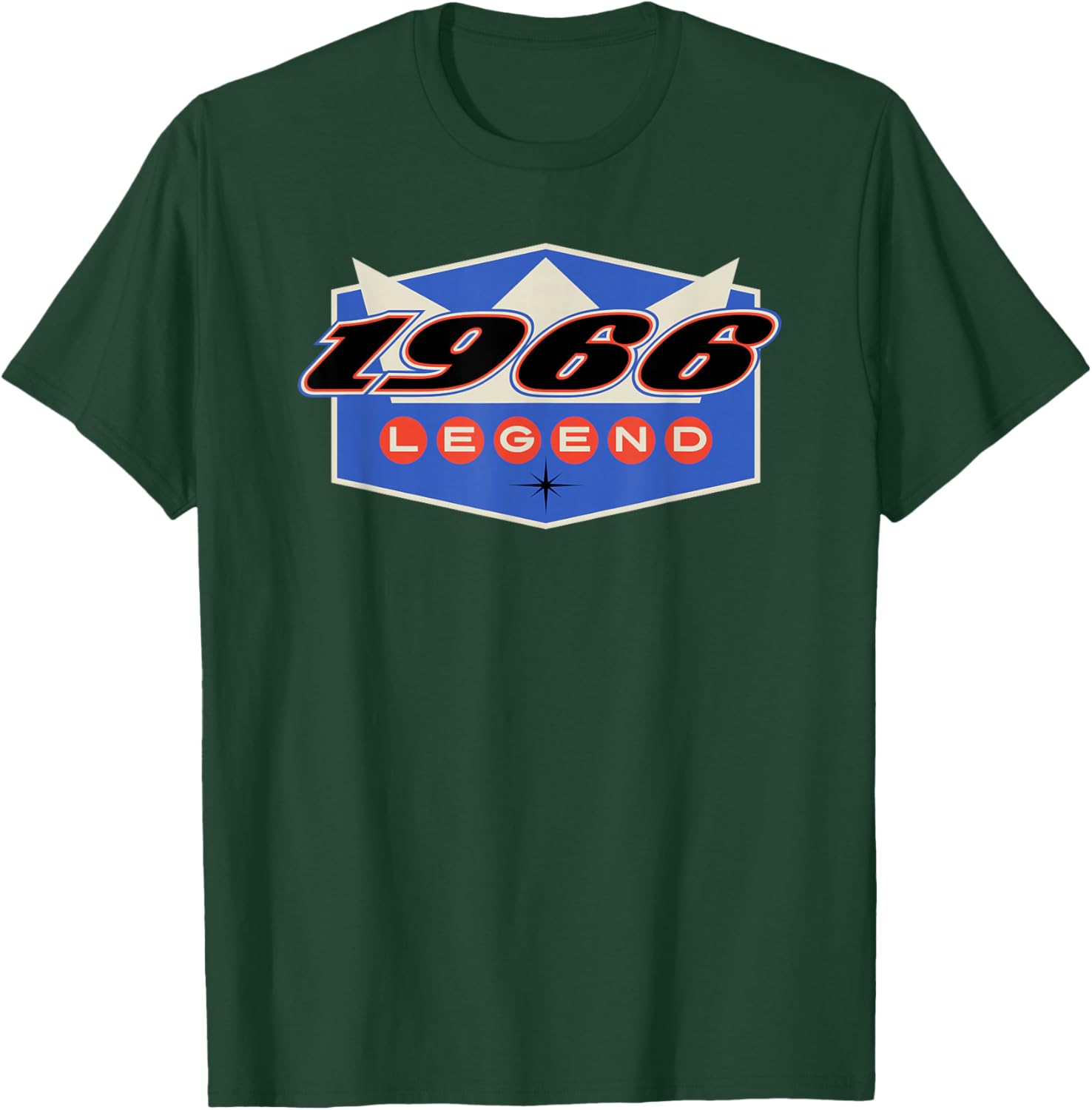 Legend 1966 Retro Bowling Style 60th Birthday Gift T-Shirt - T-Shirt | Forest
