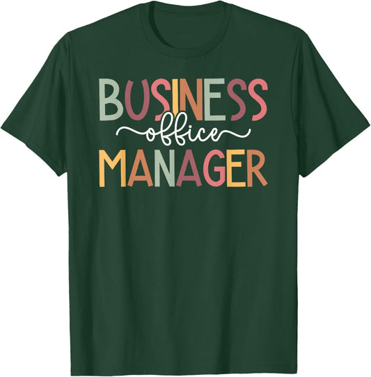 Business Office Manager Office Management T-Shirt - T-Shirt | Forest