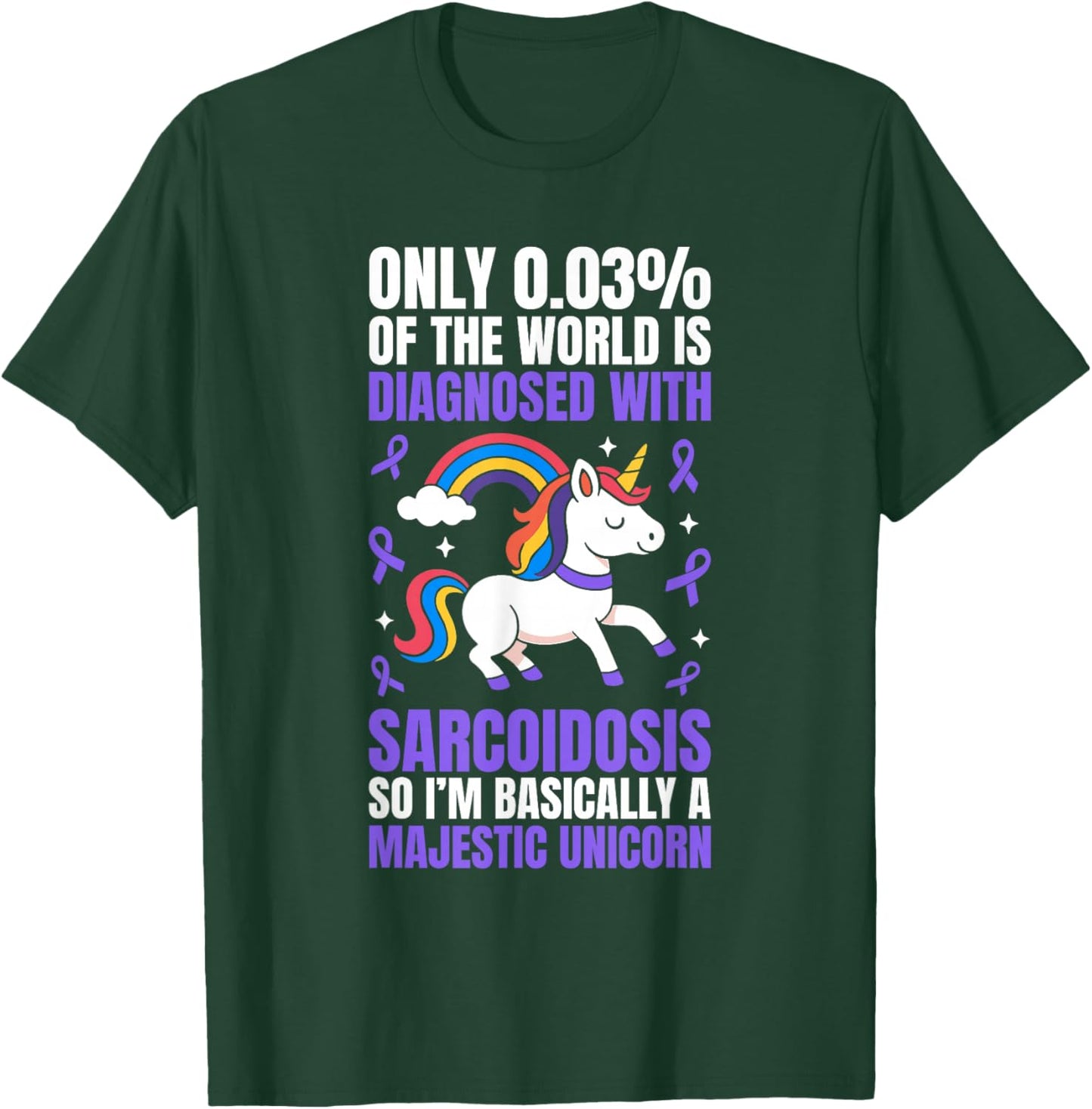 Sarcoidosis Awareness SARC Warrior T-Shirt - T-Shirt | Forest