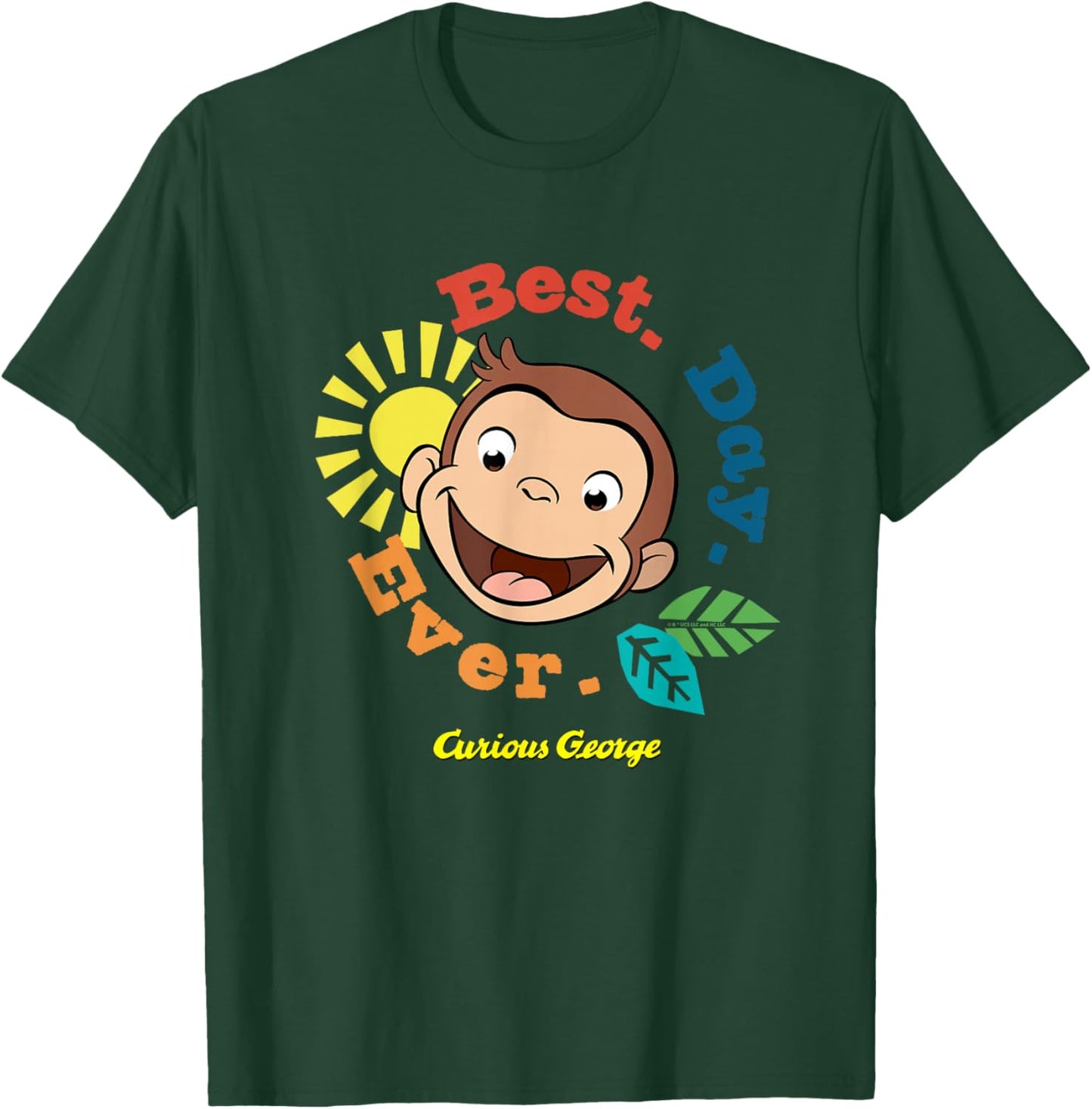 Curious George Best Day Ever Smile T-Shirt - T-Shirt | Forest