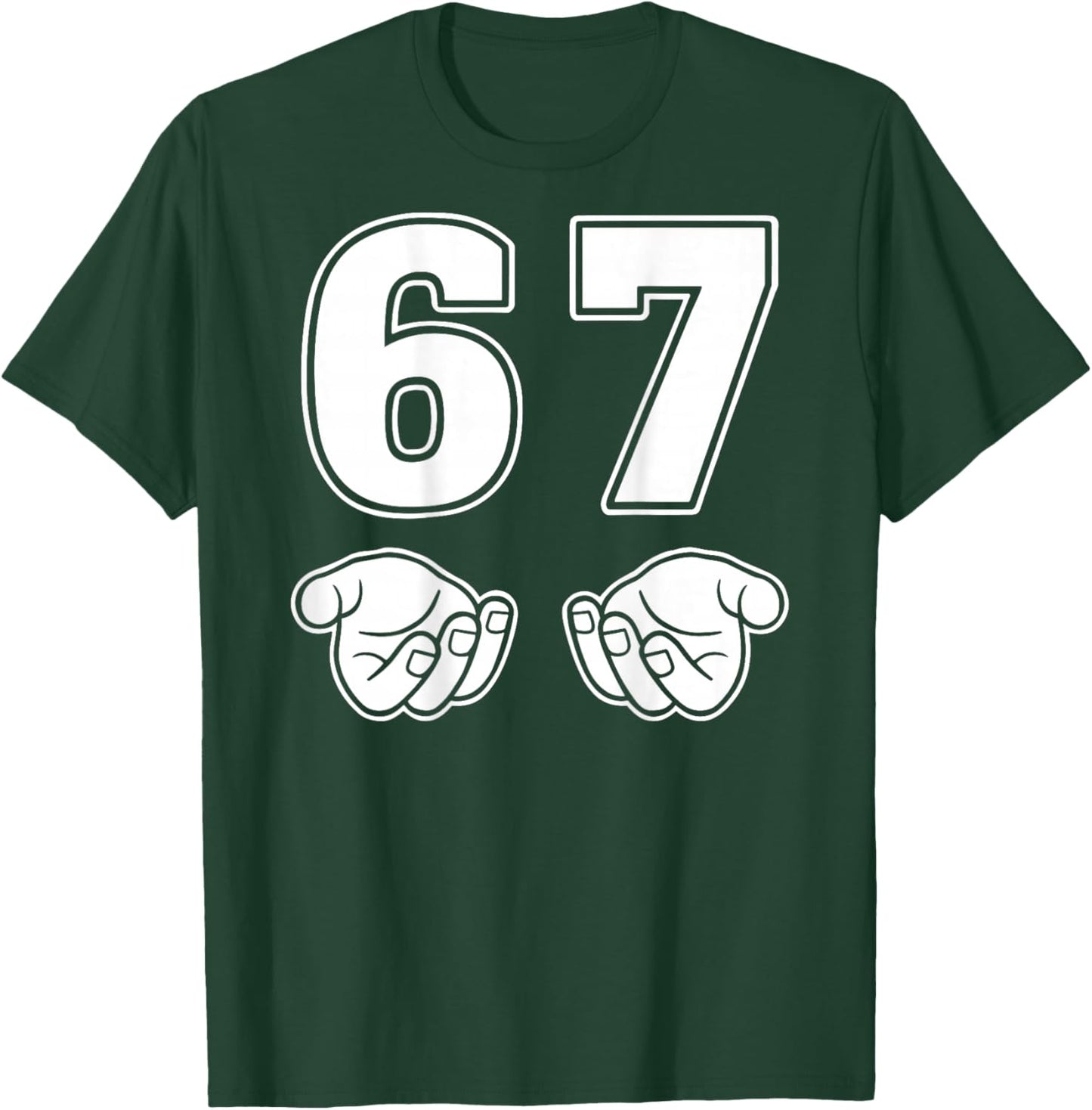 67 Meme Funny Six Seven Retro 6-7 Gen Sigma Aura Slang T-Shirt - T-Shirt | Forest