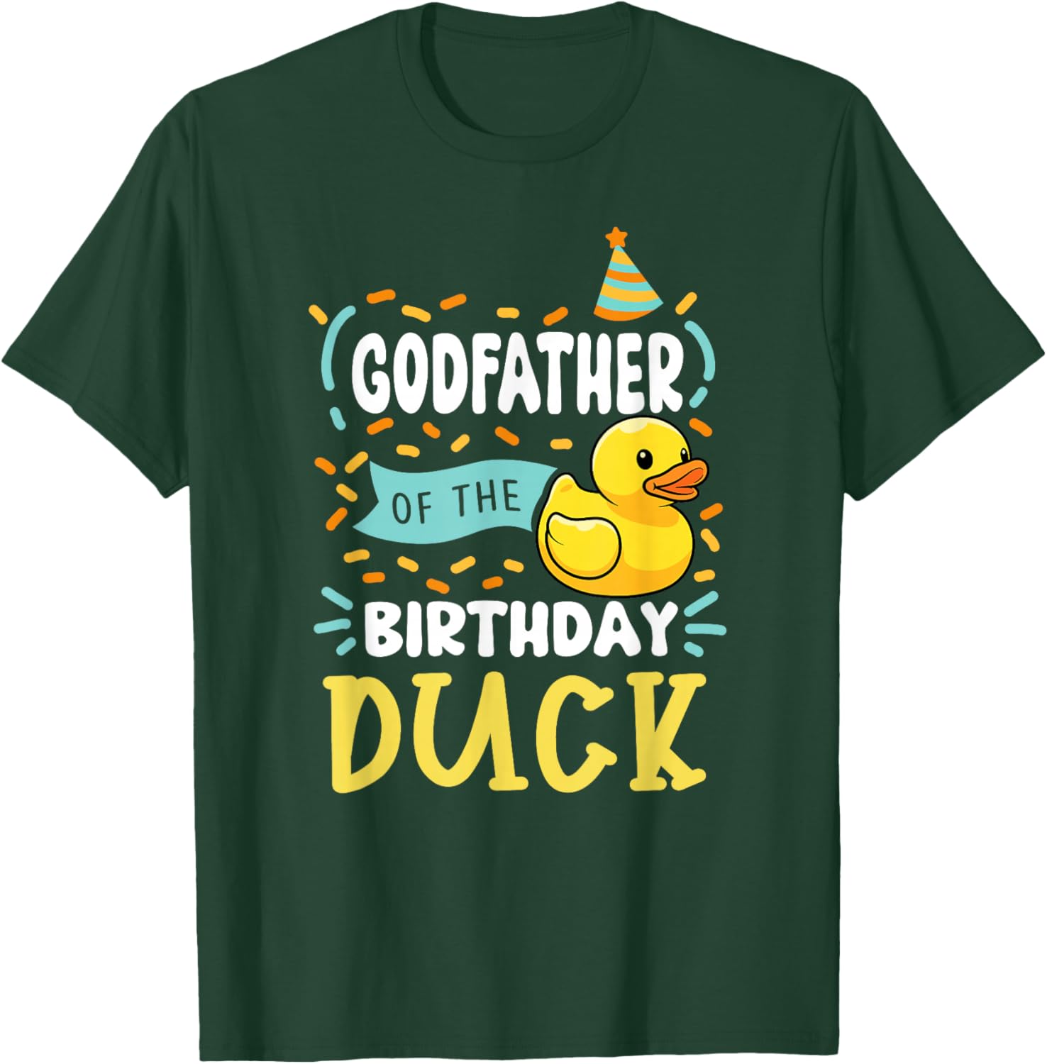 Godfather of The Birthday Duck Boy Rubber Duck Bday Family T-Shirt - T-Shirt | Forest