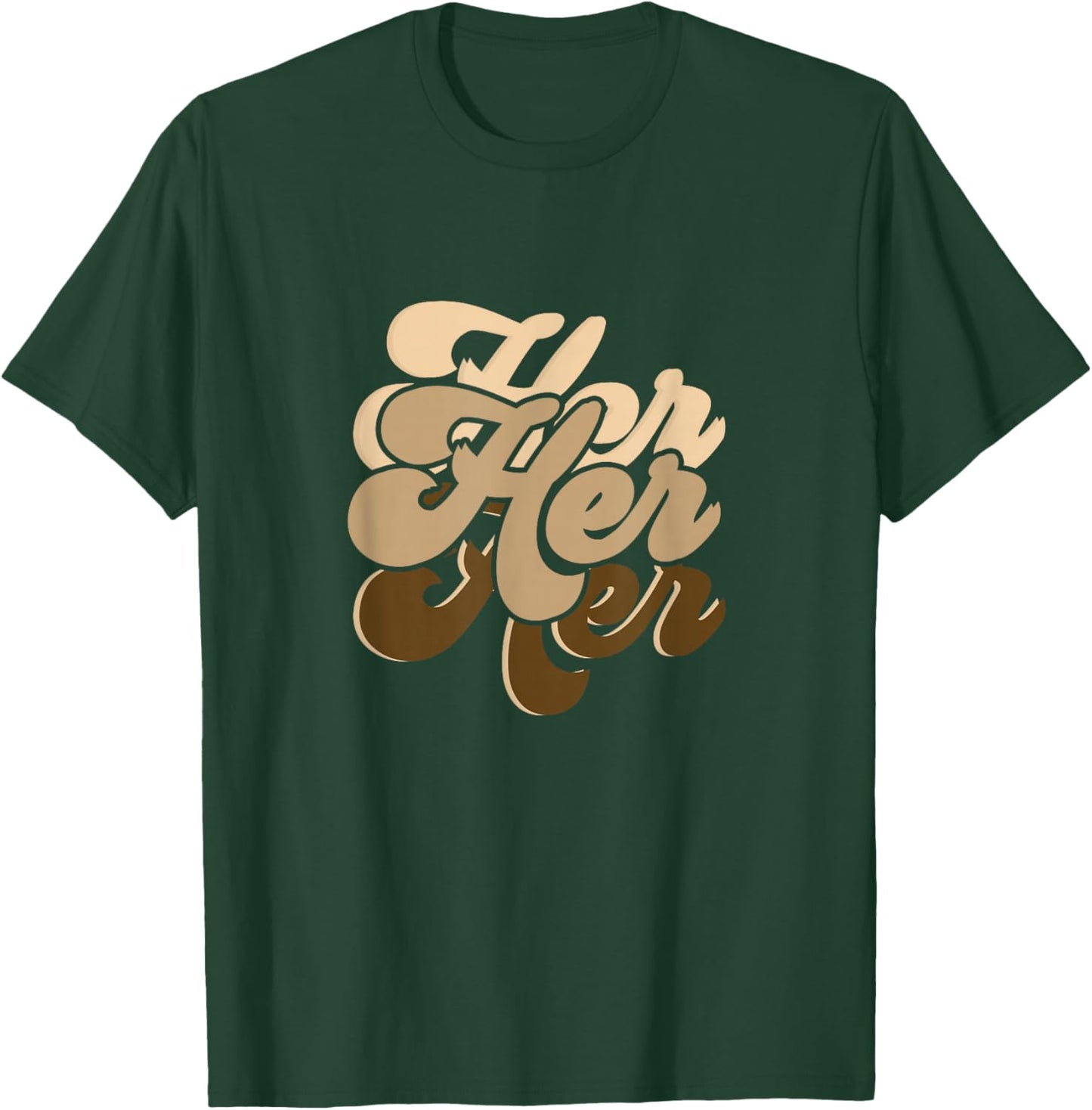 Tan Her Color Graphic T-Shirt - T-Shirt | Forest