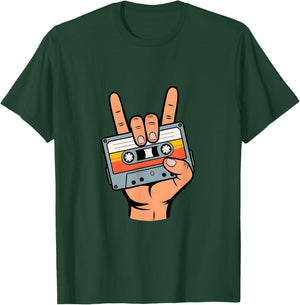 Retro Cassette Tape Design for 80s & 90s Nostalgia T-Shirt - T-Shirt | Forest