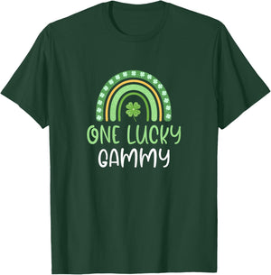 One Lucky Gammy St. Patrick's Day Funny Rainbow T-Shirt - T-Shirt | Forest