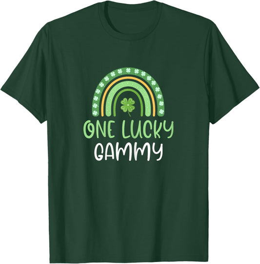 One Lucky Gammy St. Patrick's Day Funny Rainbow T-Shirt - T-Shirt | Forest