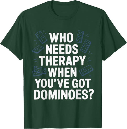 Classic Dominoes Domino Player Board Game Lover T-Shirt - T-Shirt | Forest