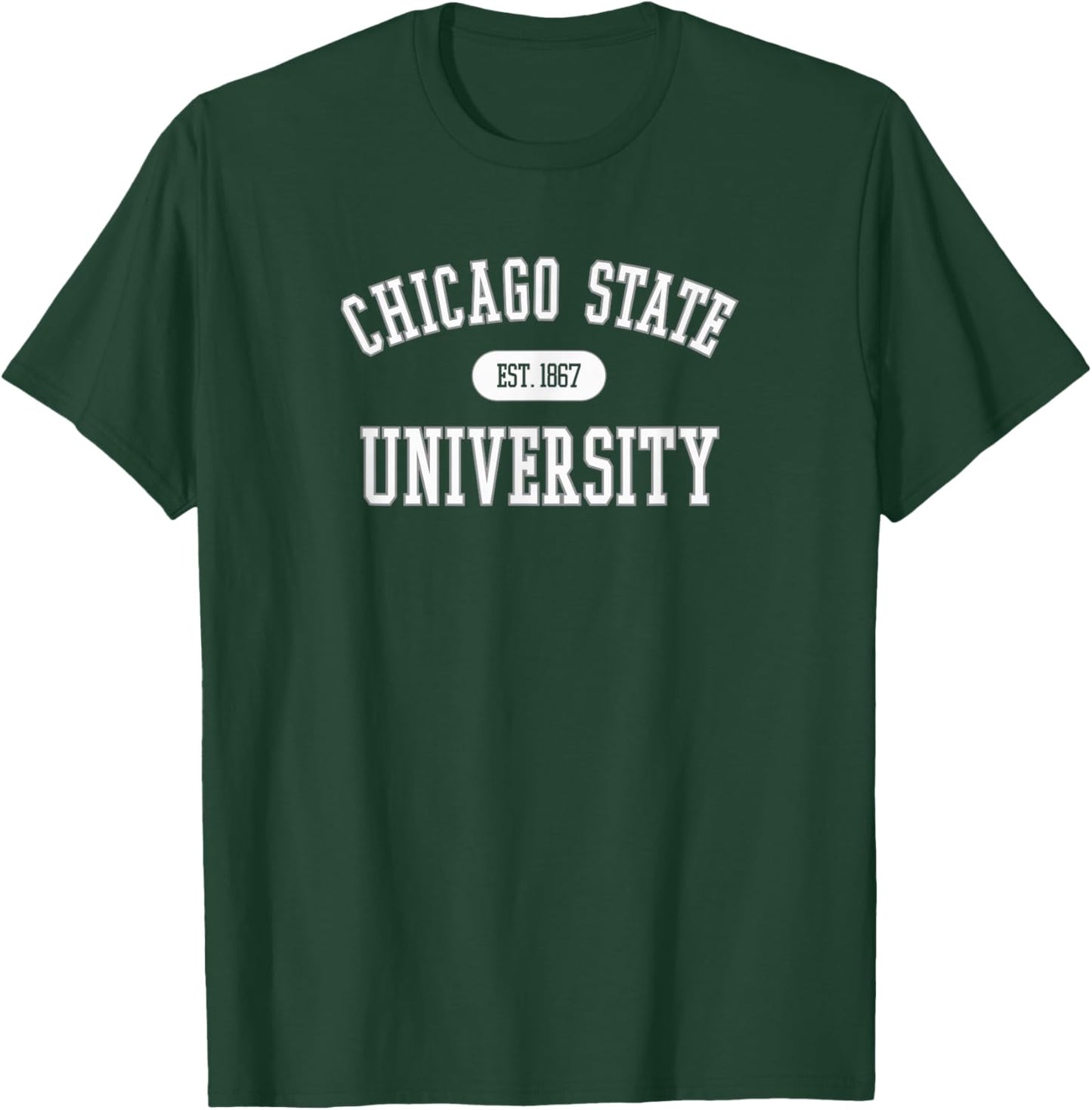 Chicago State Cougars Varsity Green Officially Licensed T-Shirt - T-Shirt | Forest