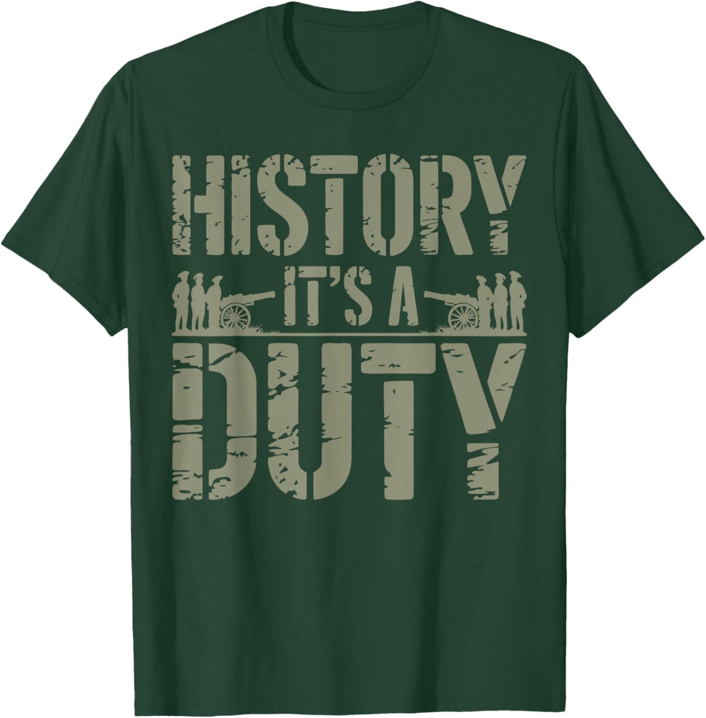 American History Civil War Reenactment T-Shirt - T-Shirt | Forest