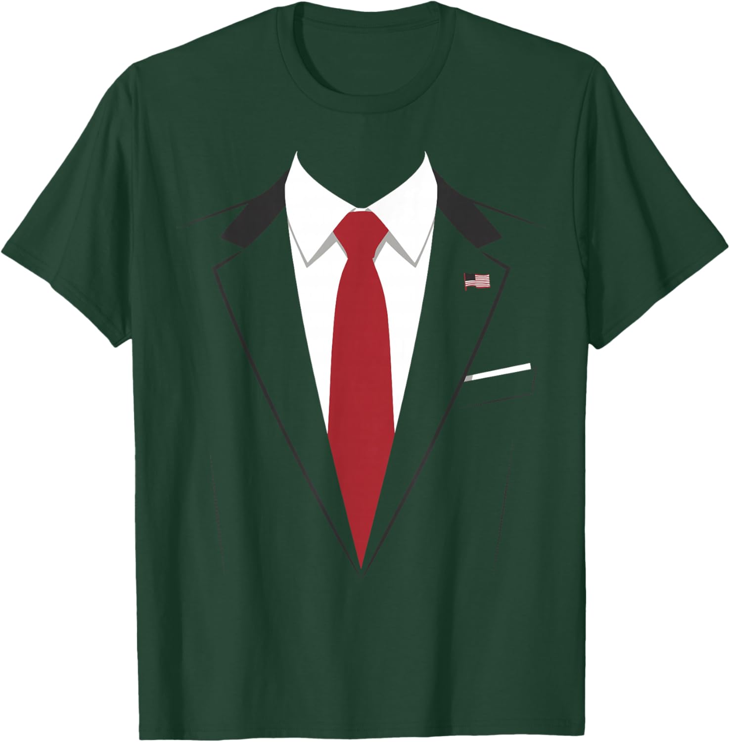 USA President Suit Easy Halloween Costume T-Shirt - T-Shirt | Forest