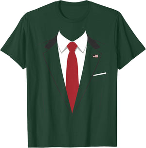 USA President Suit Easy Halloween Costume T-Shirt - T-Shirt | Forest