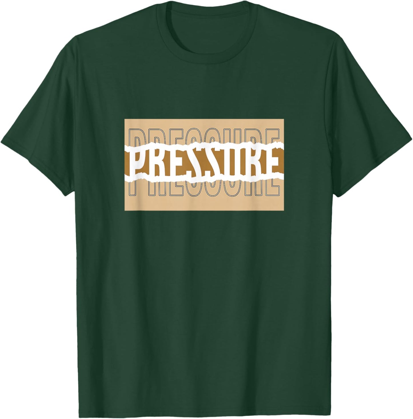 Tan Color Pressure v2 Tan Graphic T-Shirt - T-Shirt | Forest