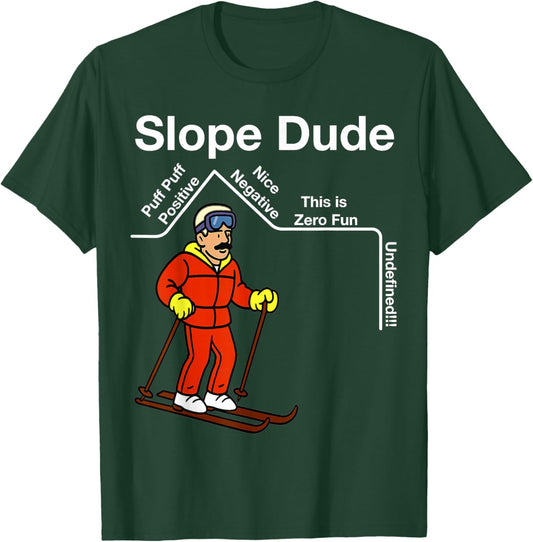 Funny Slope Dude Algebra Geometry Middle School Math Teacher T-Shirt - T-Shirt | Forest