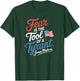 Fear is The Tool of a Tyrant Patriotic Flag Apparel T-Shirt - T-Shirt | Forest