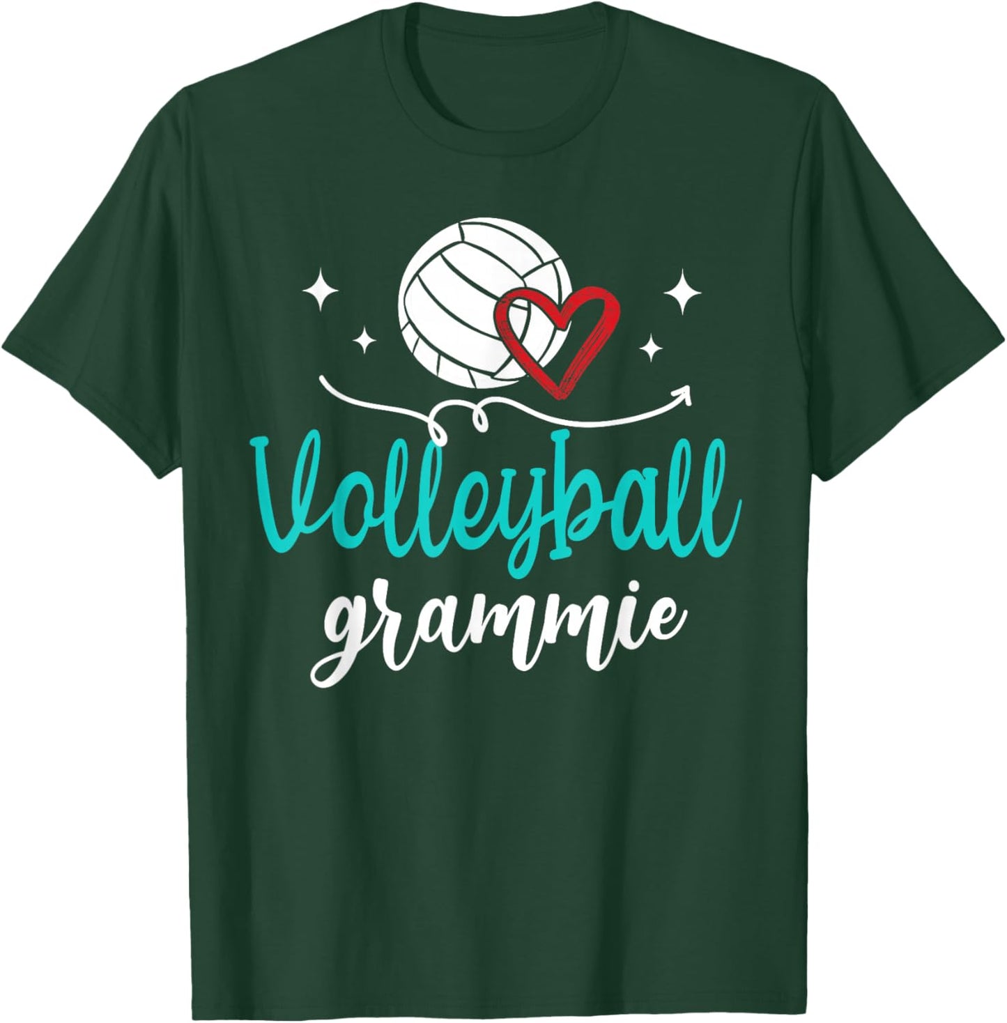 Volleyball Grammie Funny Volleyball Player Grammie T-Shirt - T-Shirt | Forest