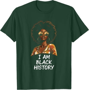 I Am Black History Africa Saying Black History Month T-Shirt - T-Shirt | Forest
