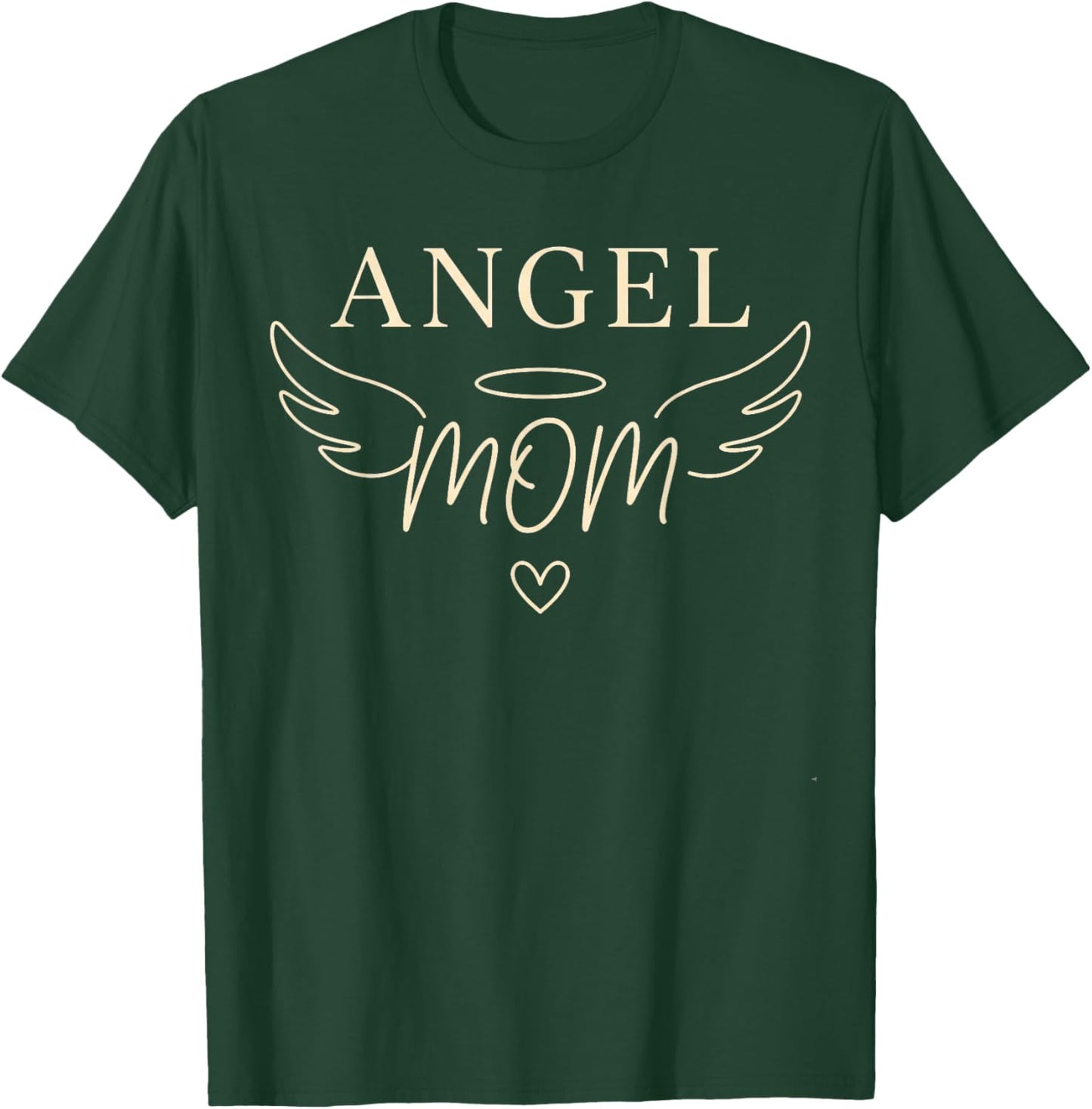 Angel Mom Forever Loved Never Forgotten Memorial T-Shirt - T-Shirt | Forest