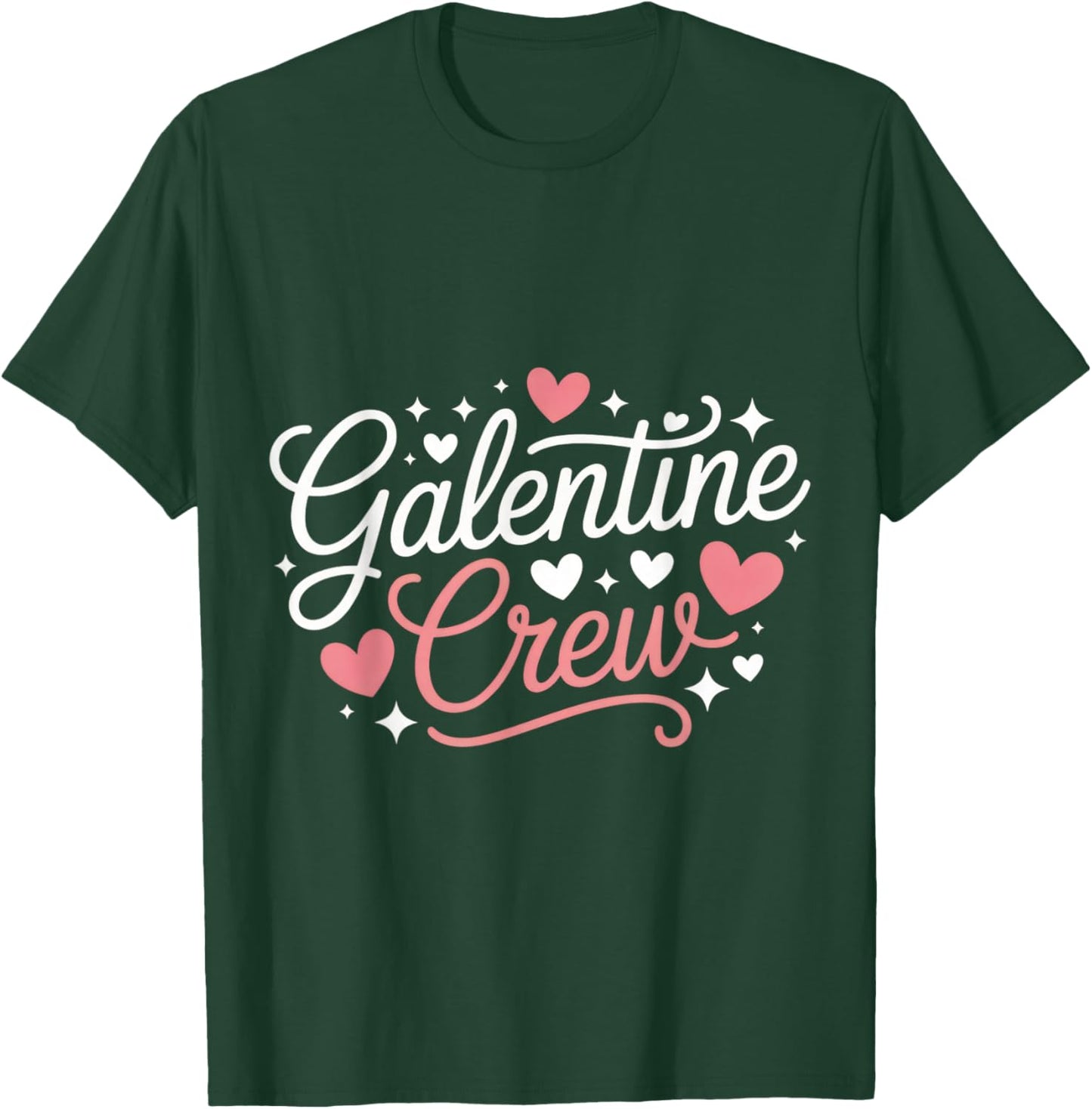 Galentine Crew Ladies' Night Fun Chill Vibes Party T-Shirt - T-Shirt | Forest