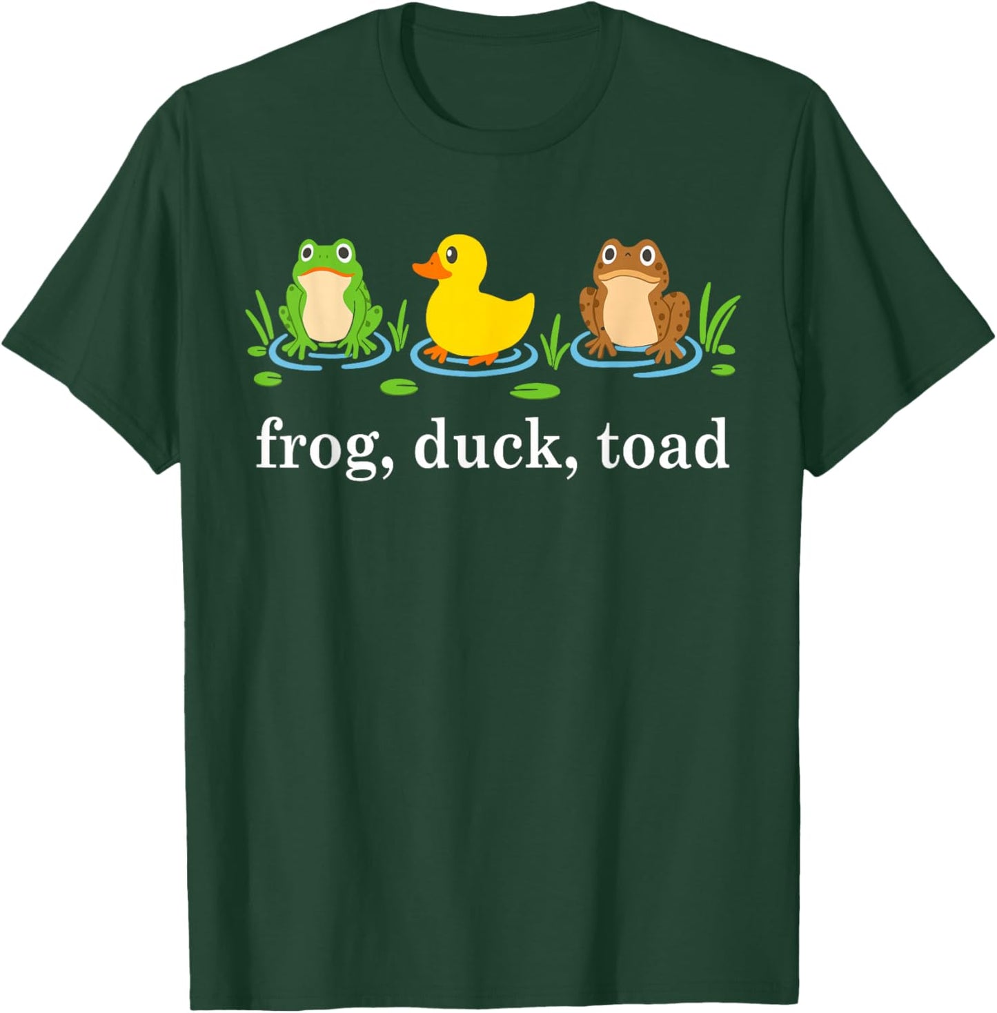 Frog Duck Toad Zoological Funny Protest Women T-Shirt - T-Shirt | Forest