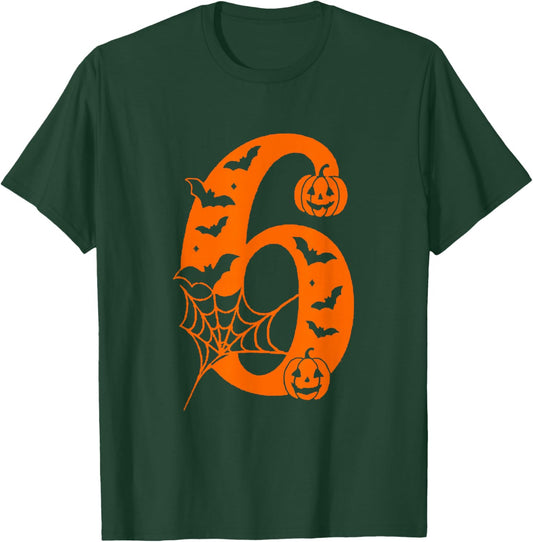 Number 6 Funny Meme Saying 6 7 Six Seven Halloween Costume T-Shirt - T-Shirt | Forest