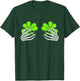 Skeleton Hands with Lucky Shamrock Funny Patrick's Day Women T-Shirt - T-Shirt | Forest
