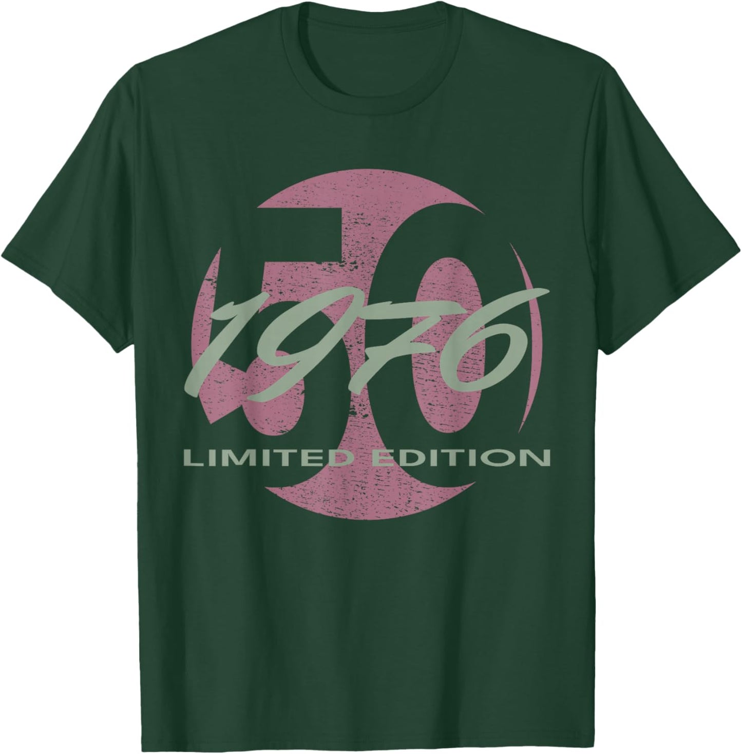 50th Birthday Man Woman 50 Years 1976 Funny Gift T-Shirt - T-Shirt | Forest