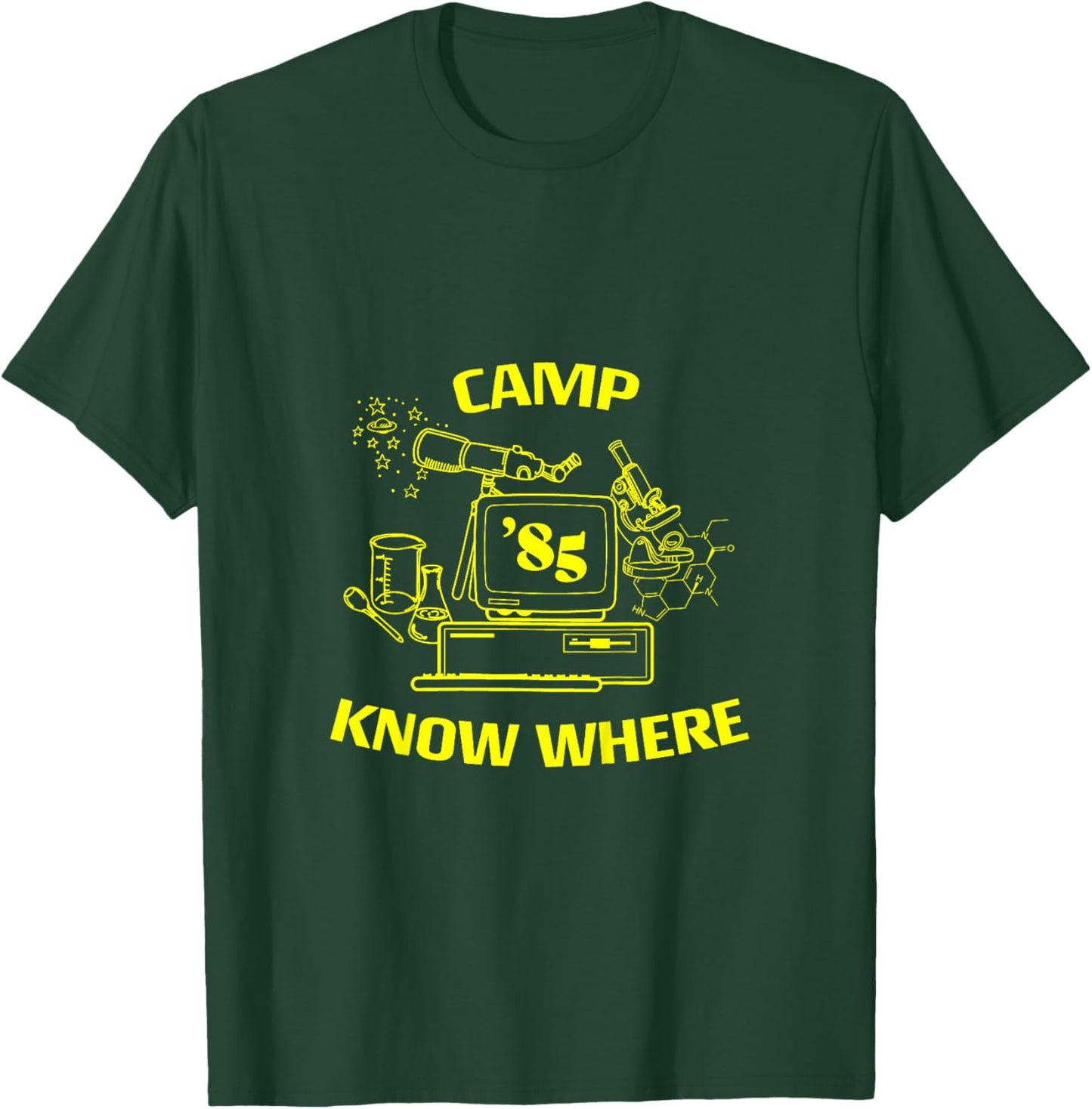 Netflix Stranger Things Camp Know Where 85 Logo T-Shirt - T-Shirt | Forest