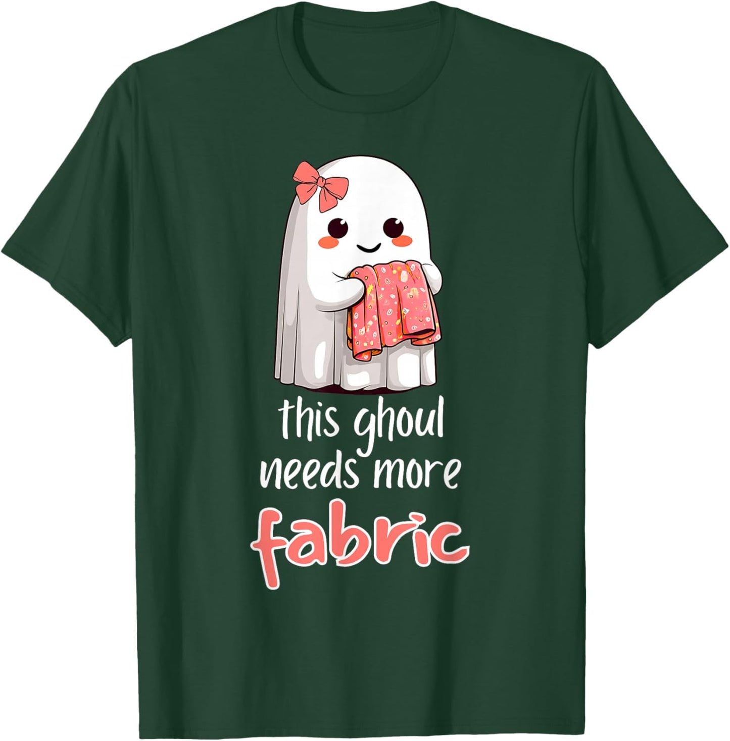 Fabric Hoarder Funny Sewing Fan Design T-Shirt - T-Shirt | Forest