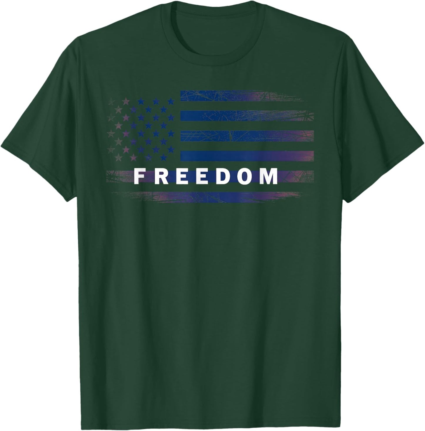 American Flag Freedom T-Shirt - T-Shirt | Forest