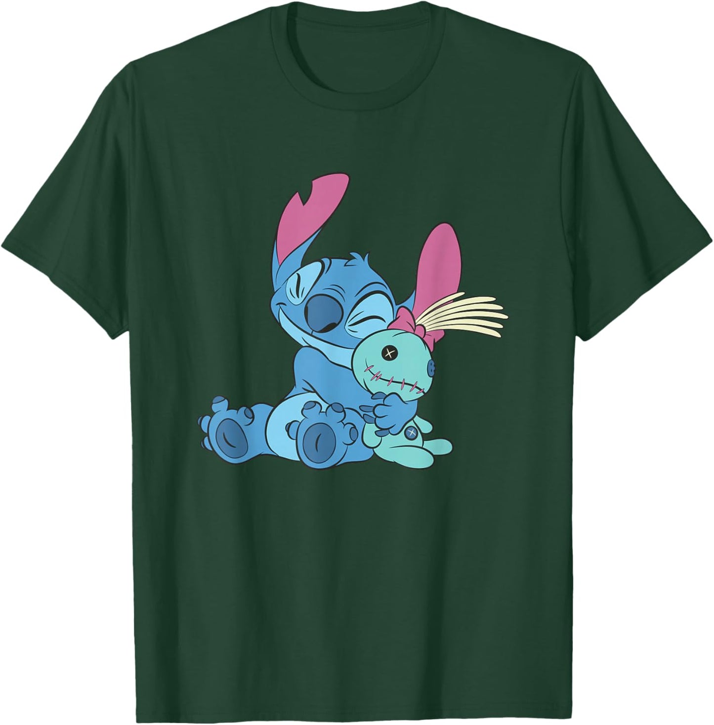 Disney Lilo and Stitch Hugging Scrump Plush T-Shirt - T-Shirt | Forest
