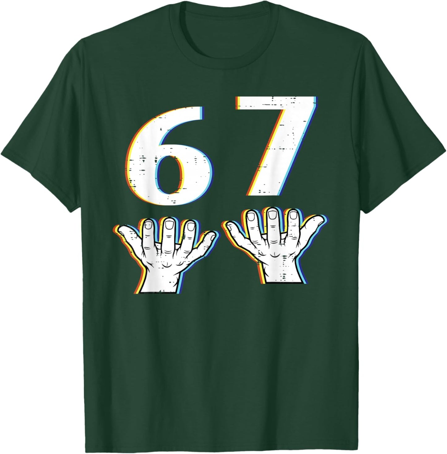6 7 Meme Funny 67 Six Seven Gen Alpha Slang Kids Boys Youth T-Shirt - T-Shirt | Forest
